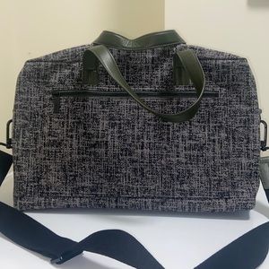 Away Printed Travel Duffle grey and green